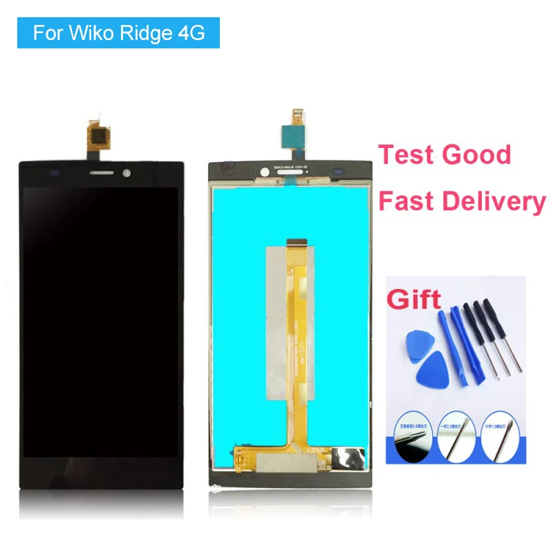 Для Wiko Ridge 4 г ЖК дисплей и сенсорный экран сборки для полный lcd высокое качество +