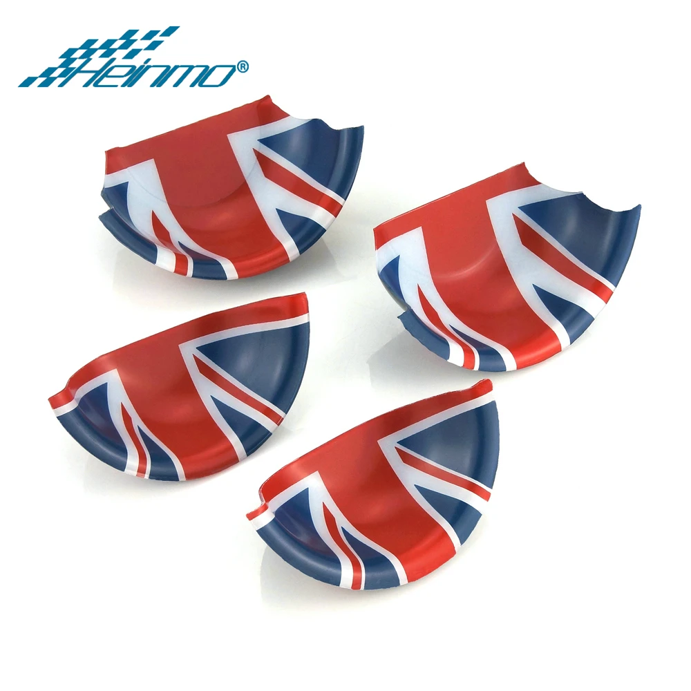 4PCS RedJack Для MINI Cooper F56 F55 F54 F60 Clubman Countryman Автомобильная внутренняя дверная ручка декоративная крышка наклейка для MINI Cooper аксессуары - Название цвета: 4PCS RedJack