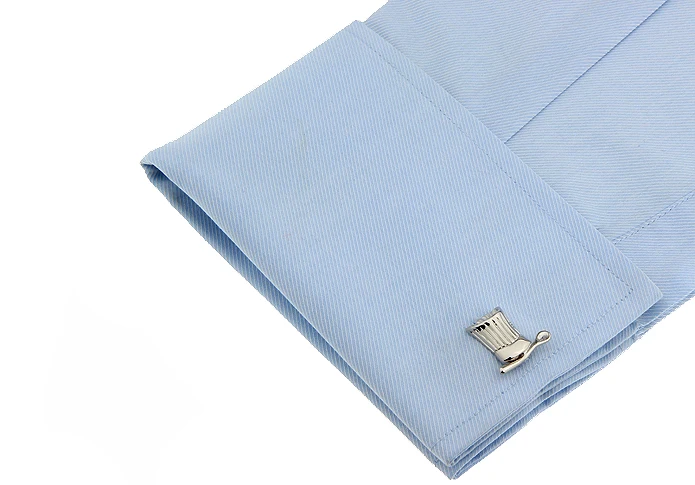 Мужские Свадебные Запонки Новинка Необычные повара шляпа и ложка чистая ткань