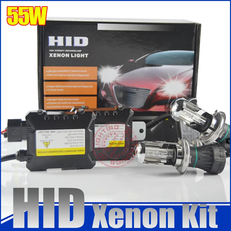 H4 3 55w Автомобильный Биксенон hid комплект h4 Высокий Низкий H13 9004 9007 Hi Lo 5000k 6000k 8000k 4300k
