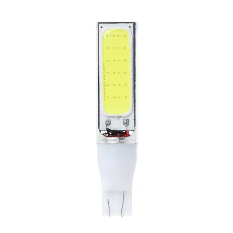 T10 10 Вт 194 168 W5W COB Светодиодный свет резервного копирования противотуманные тормозные лампы супер белый