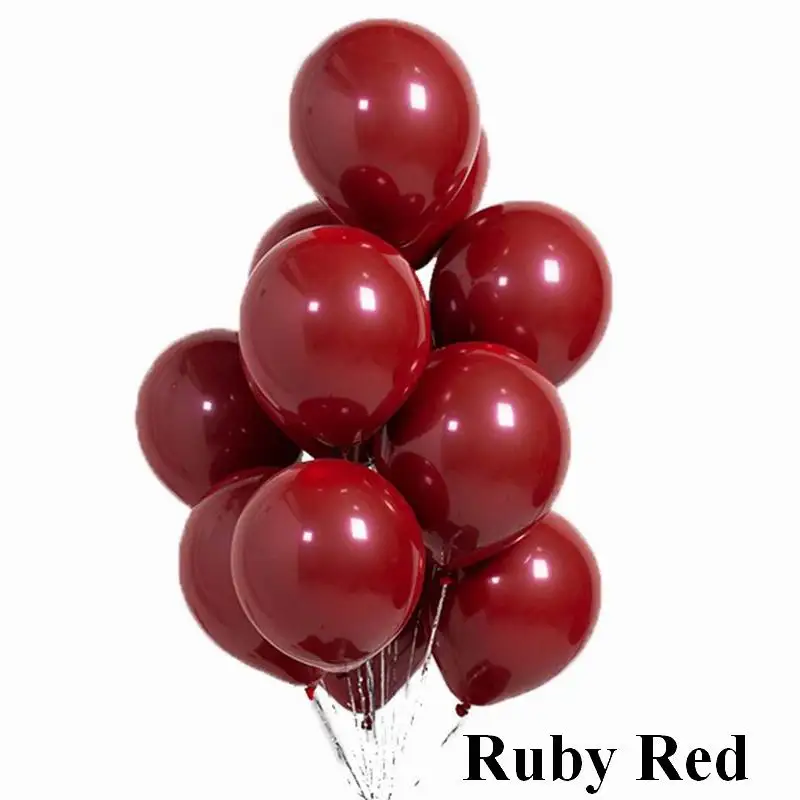 ruby red 20 Вт, 30 Вт, 50 шт. чернил, синий, бордовый, воздушный шар из гранулированного латекса надувные свадебные украшения воздушный шар с днем рождения надувные шары для вечеринки - Цвет: ruby red