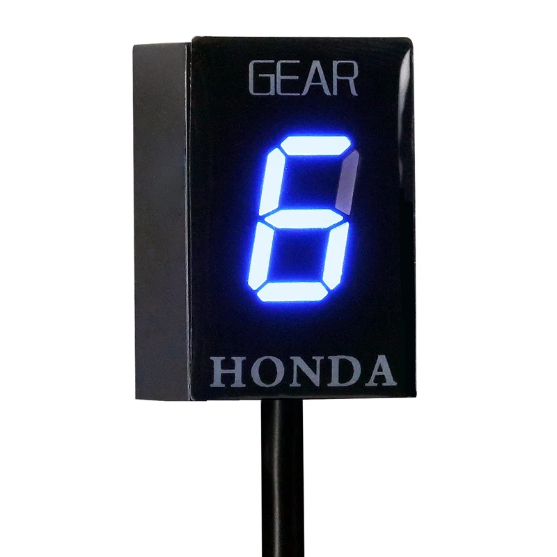 Gear display-Blue Мотоциклетное снаряжение индикатор для HONDA CBR600RR CBR650F CB600F Hornet NC750X CB500F CB500X CB400X CB400SF CB650F CBR1000RR обновления - Цвет: Gear display-Blue
