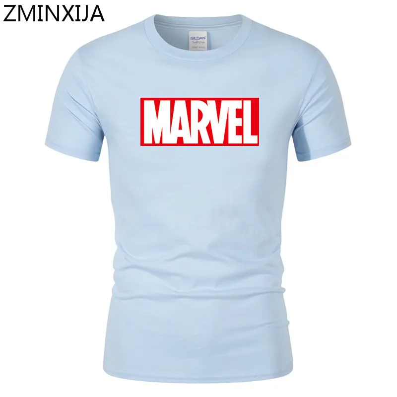2018 Новая мода MARVEL Футболка мужская хлопковая с короткими рукавами Повседневная