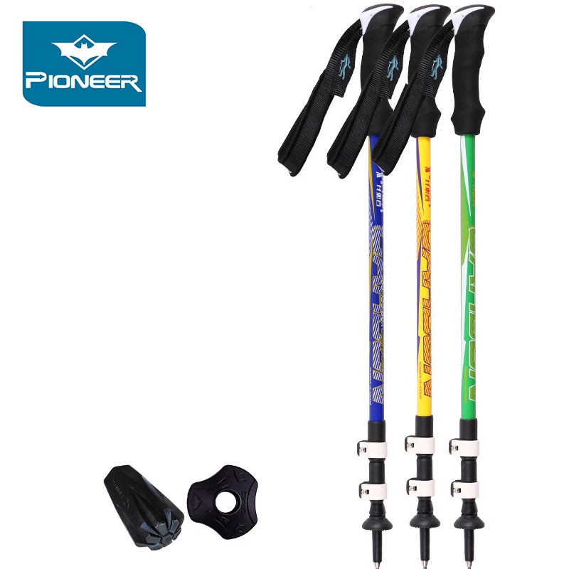 Satin Al 2 Adet Ayarlanabilir Yürüyüş Kutup Sırt çantası Yürüyüş Bastonlar Seyahat Için Açık Iz Trekking Tırmanma Walkabout Yayacılık