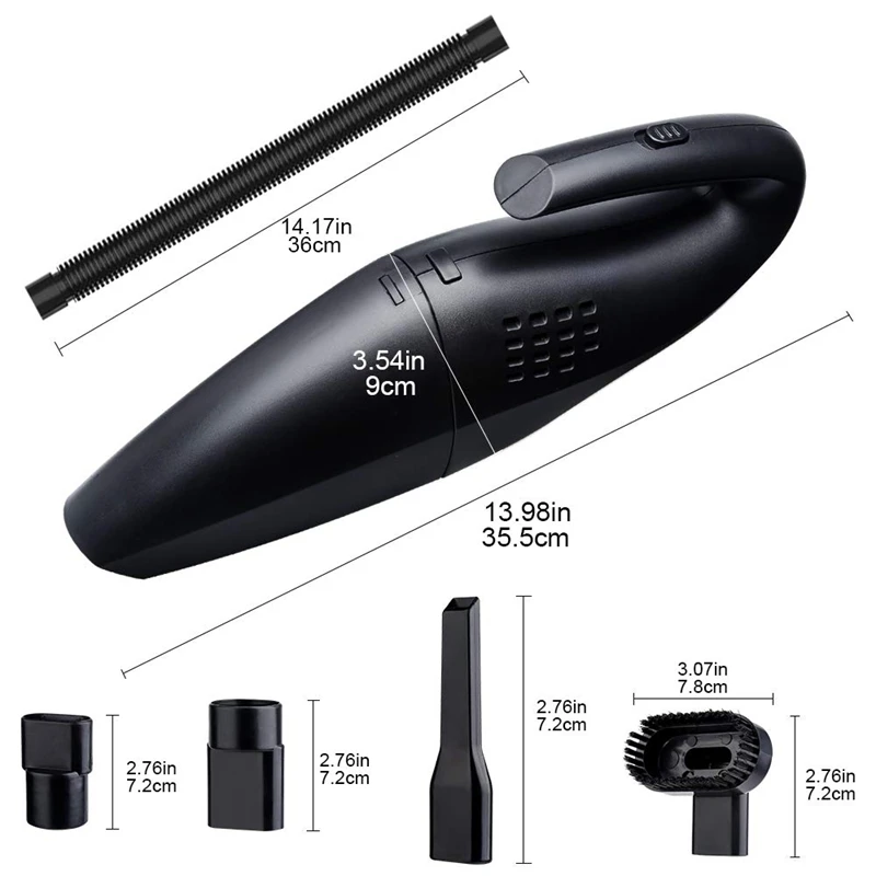 Ручной пылесос беспроводной перезаряжаемый легкий 120 Вт 12 В мощный всасывающий