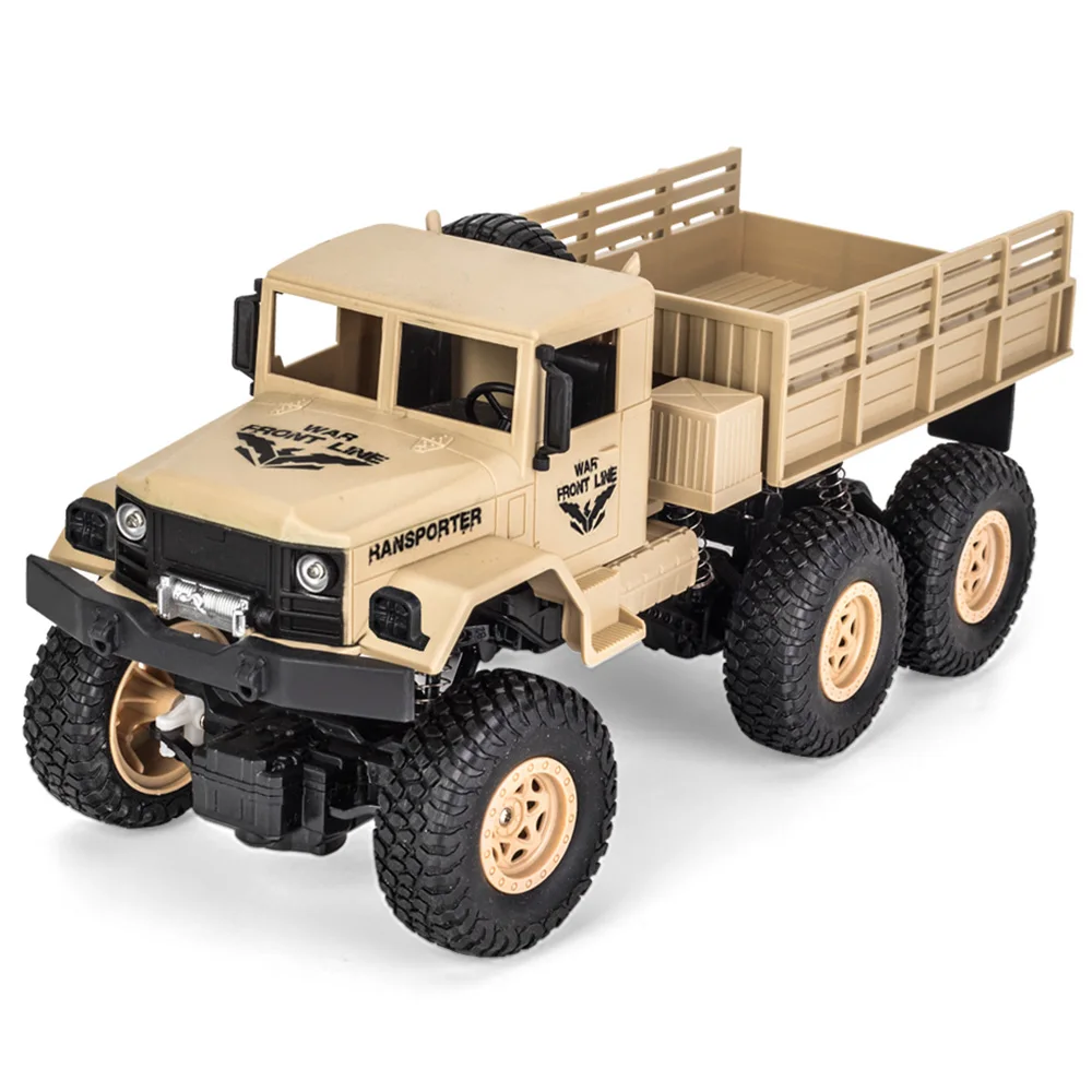 JJRC Q68 Q69 RC автомобили 1:18 2 4G 6 колесный военный грузовик RTR 10 км/ч Скорость