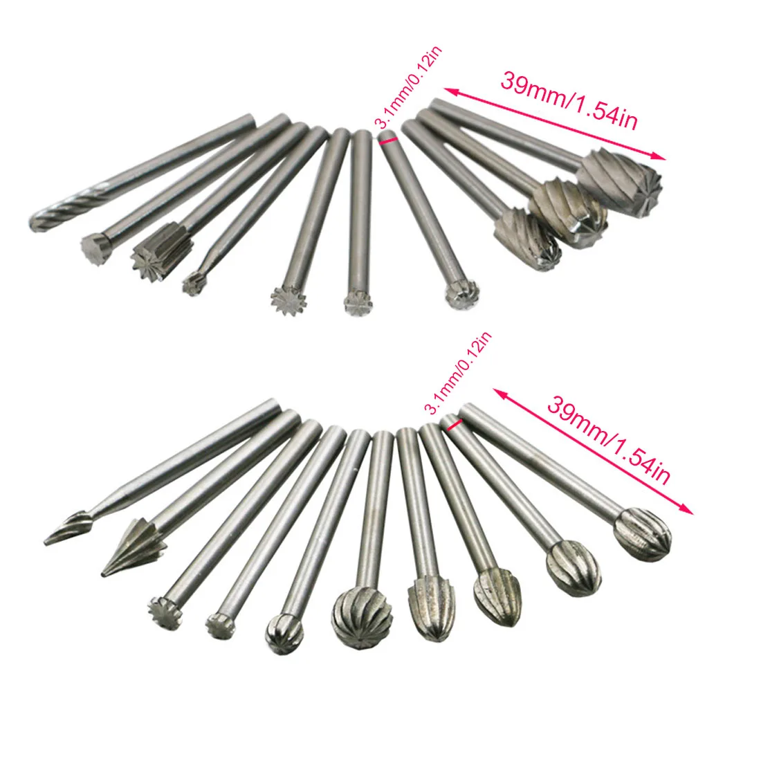 

Rotary Carving Carved Knife Cutter Tool 20pcs 6pcs HSS Routing Router Bits Burr Rotary Tools Engraving Wood Working for Dremel