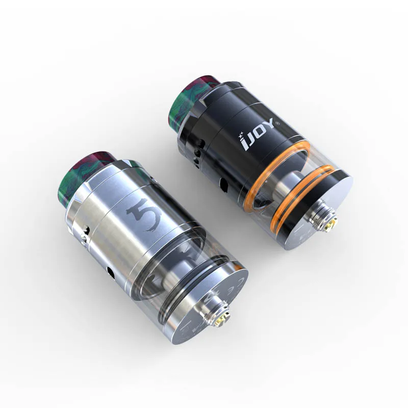 100% оригинал IJOY rdta 5 с смолы дрип тип Топ Заполнить Системы Регулируемый сбоку и