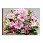 Алмазная вышивка с маргариткой, полная квадратная картина с круглыми искусственными стразами 5D сделай сам, вышивка крестиком, ландшафт лилии