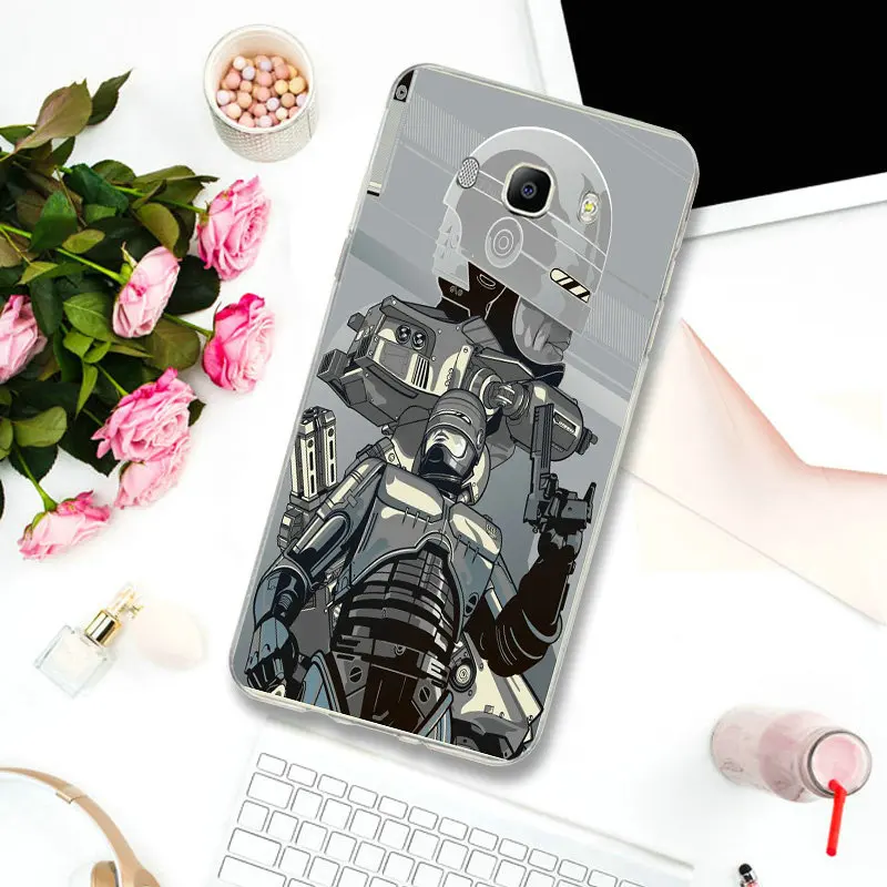 Чехлы для телефонов из тонкого ТПУ Samsung S2 S3 S4 S5 Mini S6 S7 Edge S8 S9 S10 Plus Lite Note 5 8 9 Fundas Robocop