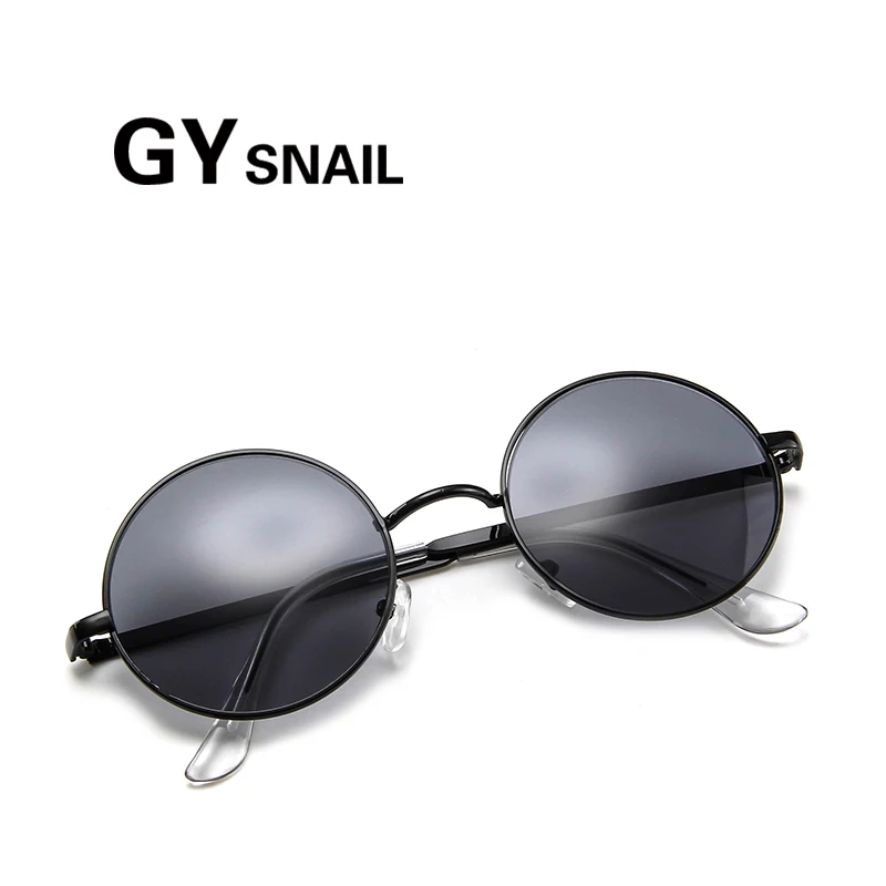 GYsnail 2018 круглые металлические солнцезащитные очки мужские стимпанк Мужские