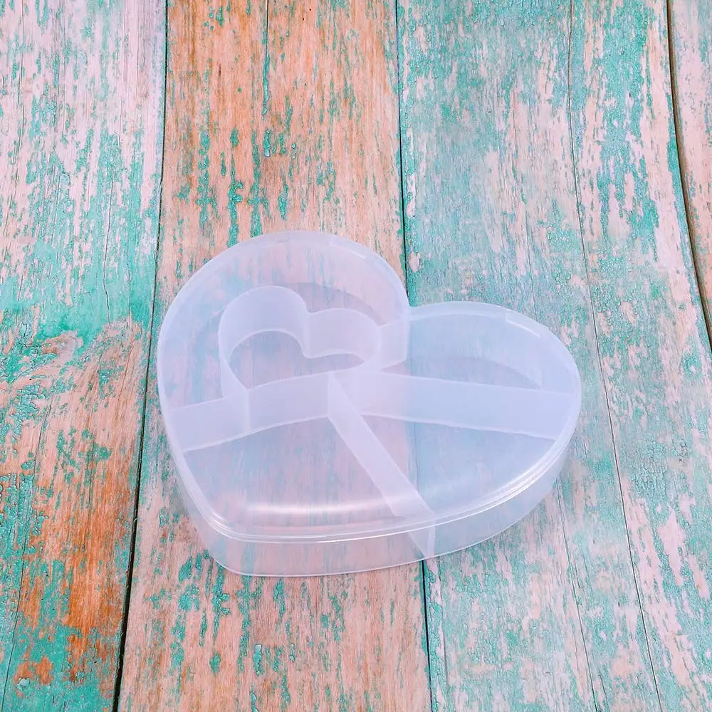 Портативная коробка с 5 сетками прозрачная пластиковая для ювелирных изделий в