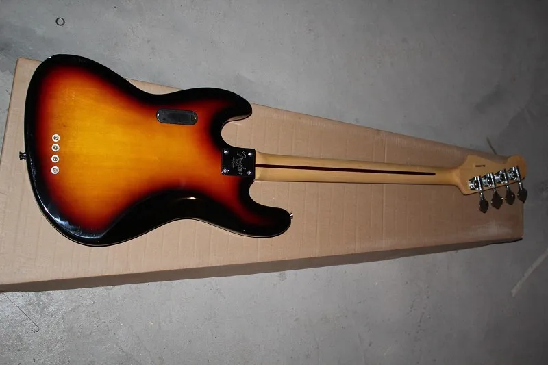 Бесплатная доставка Пользовательские клен шеи F Jazz Bass Винтаж активные