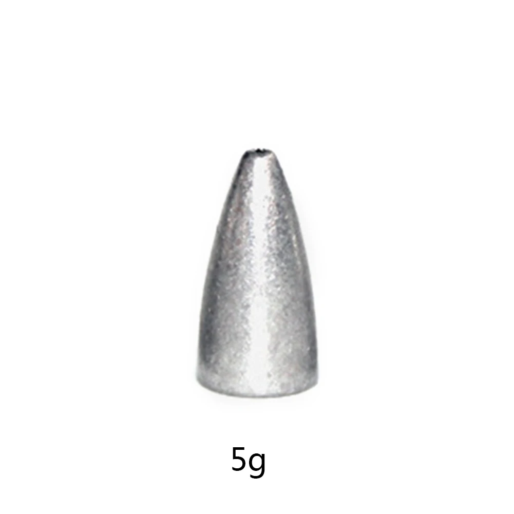 50 шт./упак. Вес Размеры 1,3g/2,5g/5g/7g/10g пуля Shaped Вес s грузило для рыбной ловли для рыболовного грузила рыболовные принадлежности