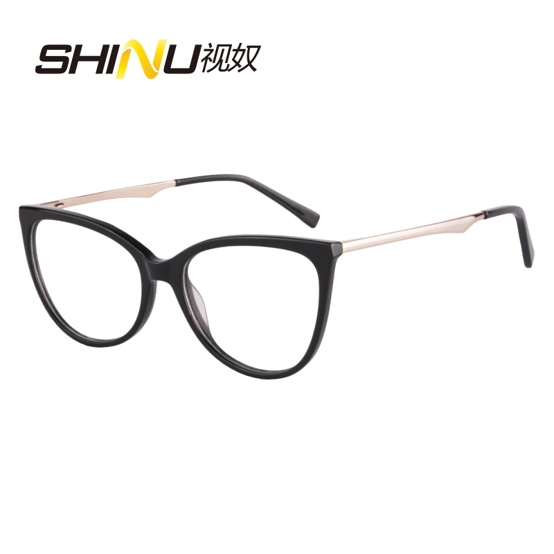 

SHINU Anti Blue Glasses Progressive reading glasses women Anti fatigue Minus myopia prescrption progressive eyeglasses for women