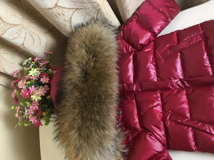 Детское зимнее пальто для русской зимы для детей от 0 до 10 лет длинная пуховая куртка теплая водонепроницаемая зимняя куртка с натуральным мехом для мальчиков и девочек, детская верхняя одежда, пальто, Z146