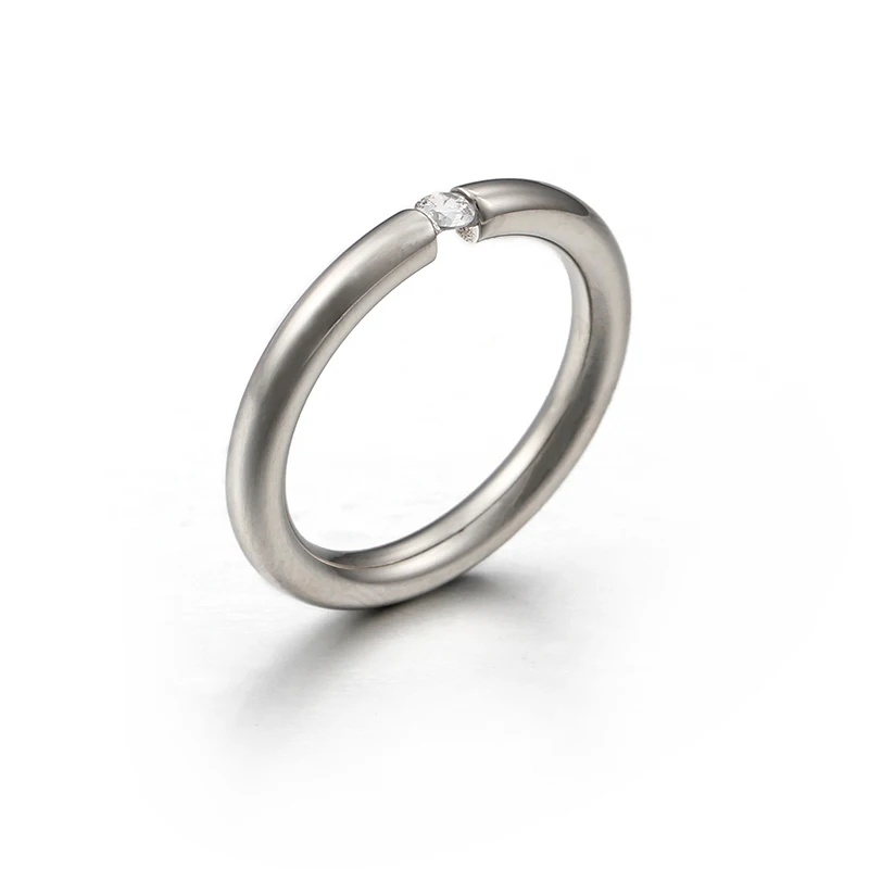 KALEN, простой дизайн, 4 цвета, Bague, нержавеющая сталь и кубический цирконий, кольца на палец для женщин, Anillos Mujer, ювелирные изделия, обручальные кольца