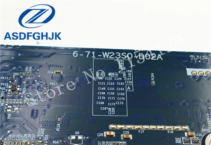 Материнская плата для ноутбука 6 77 w230ss00 d02a CLEVO W230SS материнская 71 W23S0 D02A DDR3