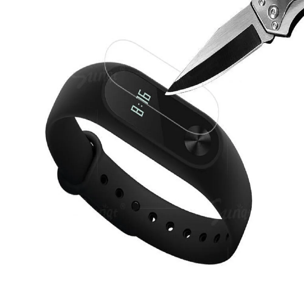 1pcs 9H for Xiaomi Mi Bands 2 Smart Wristband Screen Protector HD Anti-Scratch Protective Film Cover Watch Accessories | Электроника
