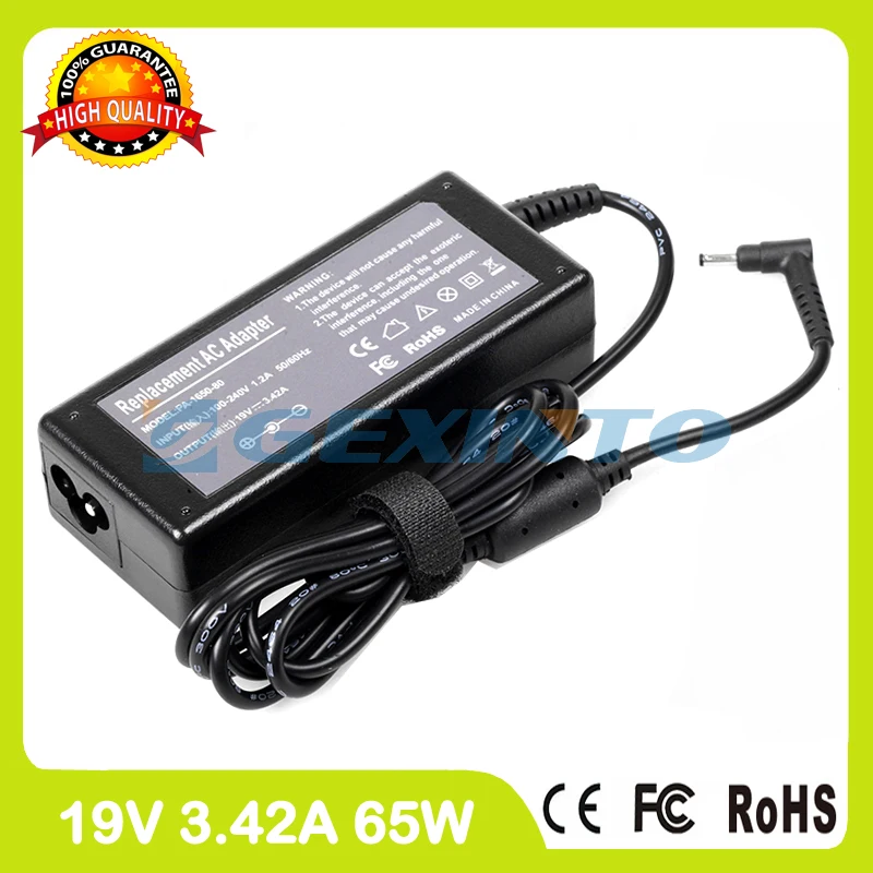Зарядное устройство для ноутбука Acer Chromebook 11 C720 C720P C740 19 в 3 42 А 65 Вт|ac power adapter charger|19v