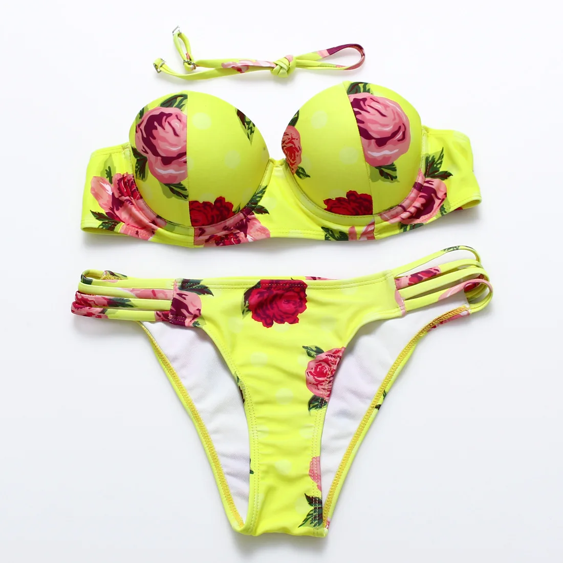 

New Push Up Bikini Set Swimwear Women Swimsuit Female Summer Sexy Bikinis Beach Swim Wear Bathing Suit Biquini