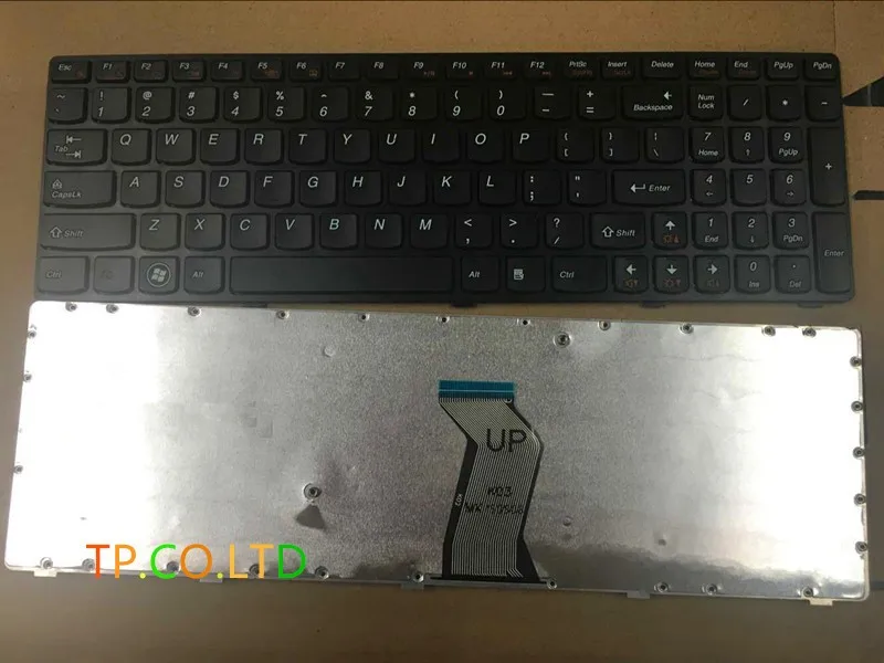 Новый макет США для IBM lenovo Y570 Y570I Y570N Y570NT IFI IS Черная Клавиатура черная рамка