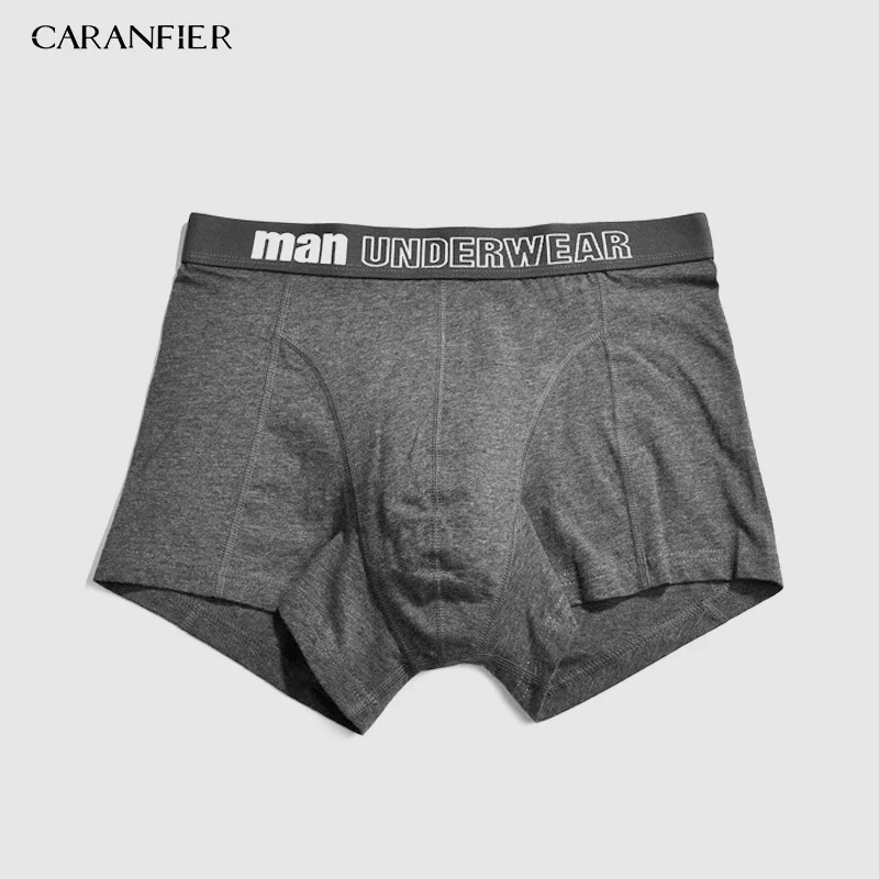 CARANFIER, 6 шт., мужские эластичные хлопковые длинные боксеры, средняя талия, большие размеры, мужское нижнее белье, дышащие мужские брендовые боксеры, M-XXXL