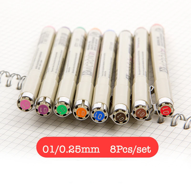 3 14 цветов Sakura Pigma Micron лайнер ручка набор Дизайн Рисование манга эскиз художественные маркеры Fineliner ручки японские канцелярские принадлежности - Цвет: 3
