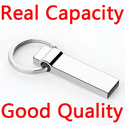 

Real Capacity Metal USB Flash Drive Key Chain Pendrive 1TB 2TB 16GB 32GB 64GB USB Stick Memory Card Pen Drive Gift Good Quality