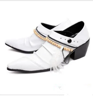 2017 Горячий Продавать мужчины повседневная обувь острым носом квадратный каблук