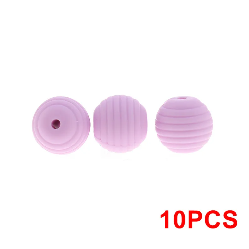 T- 36 Sweet Lilac 10 шт. мини-бабочка силиконовые в форме цветка детский прорезыватель из бисера BPA бесплатно младенческой кусаться Цепочки и ожерелья аксессуар DIY новорожденных зубные кольца для детей игрушка - Цвет: T- 36 Sweet Lilac