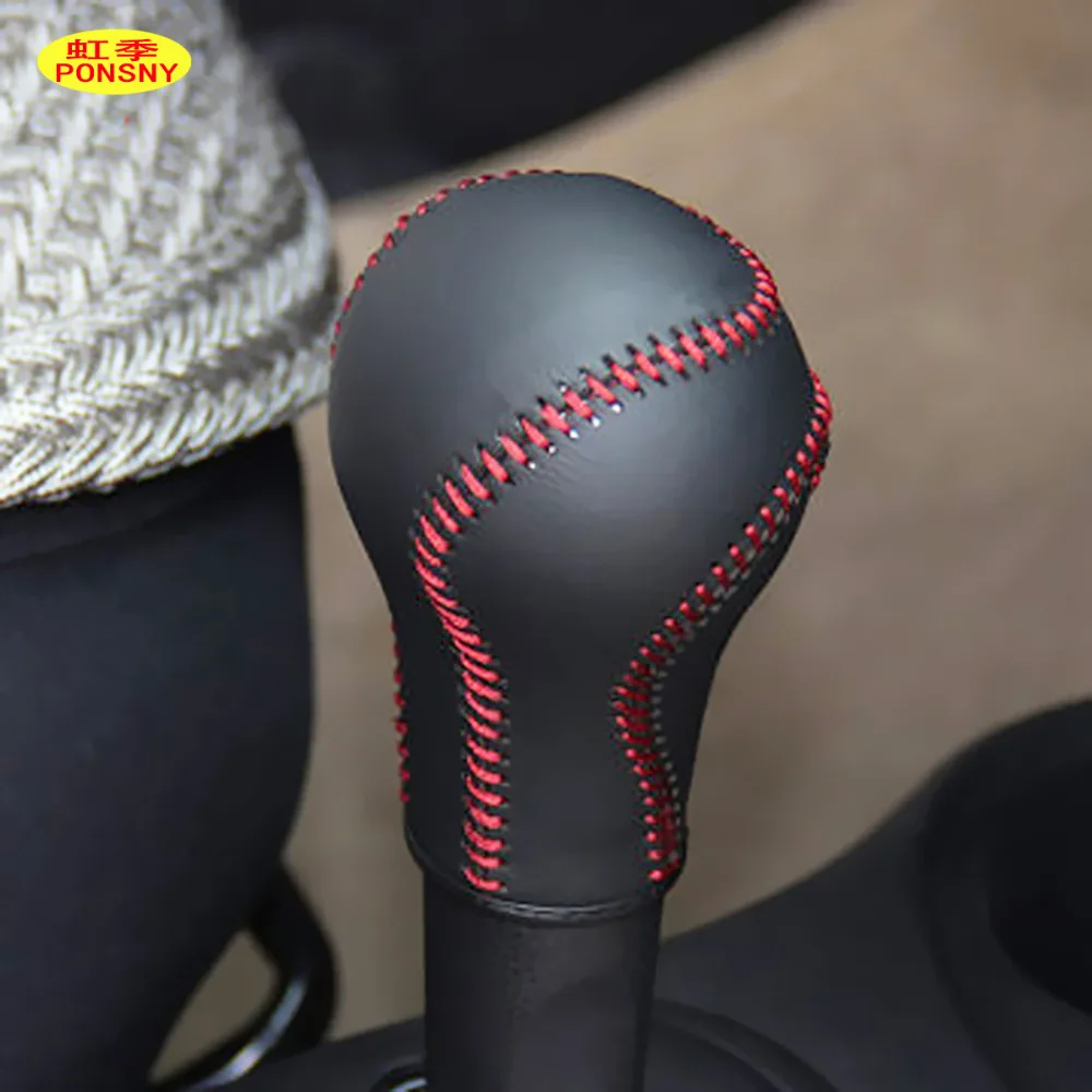 Чехол накладка для Nissan March Versa Note ручной работы из натуральной кожи|gear cover|car gear