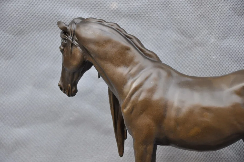 Бронзовая статуя лошади 17 дюймов на мраморной основе|statue sculpture|statue horsestatue bases |