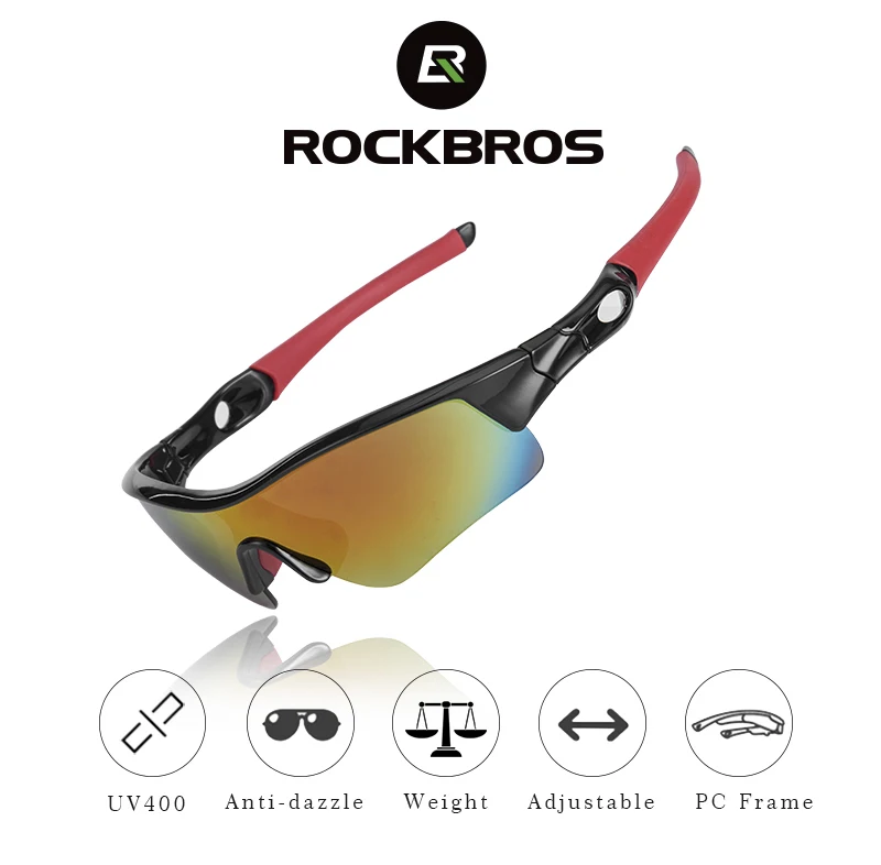 ROCKBROS Для мужчин Для женщин, очки для велоспорта, UV400 велосипед Спорт на открытом воздухе, для езды на велосипеде, солнцезащитные очки MTB мотоцикл Рыбалка очки солнцезащитные очки