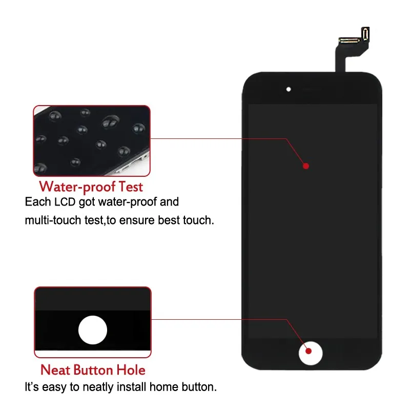 AAA Качество ЖК дисплей для iPhone 6s puls с дигитайзером 3D сенсорный экран замена сборка