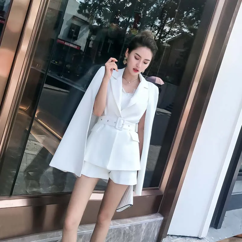 YNZZU Chic, однотонный осенний женский плащ костюм, Элегантный Тонкий Двухсекционный плащ, Женский Длинный блейзер в стиле Хол, куртки YO858