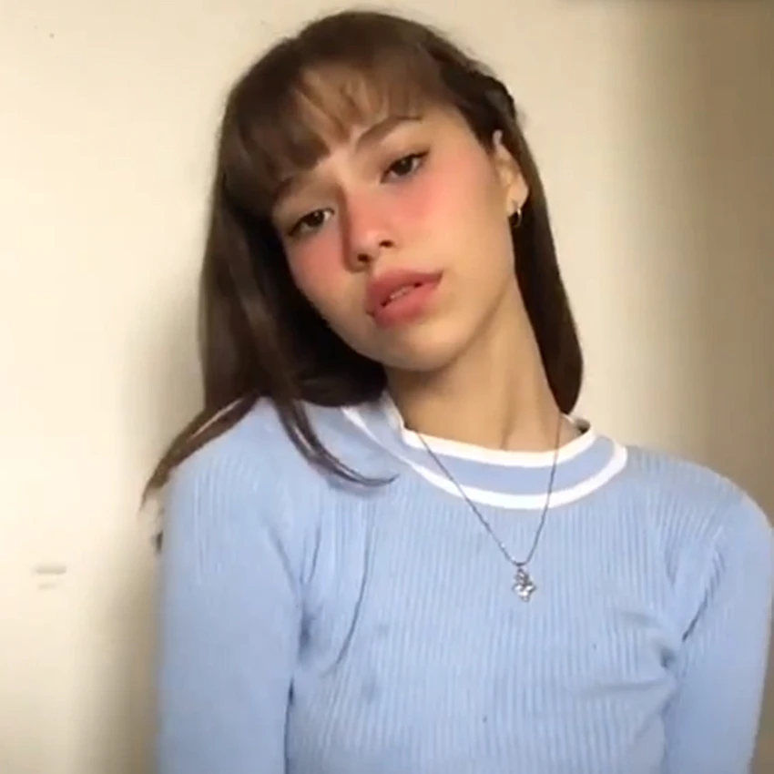 Женский свитер Харадзюку Kawaii голубой и розовый короткий вязаный | Женская одежда