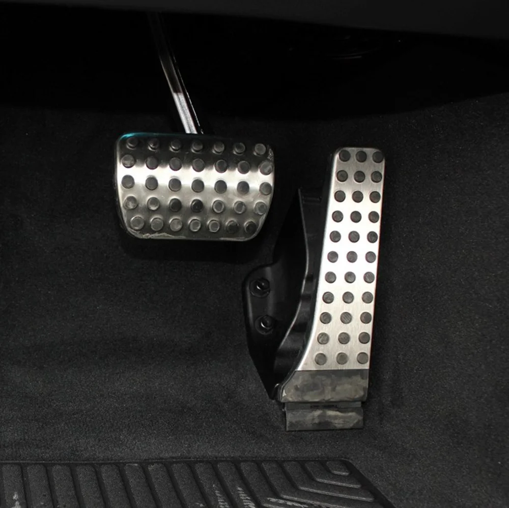 Stainless steel pedal AT for Mercedes Benz C E S GLK SLK CLS SL-Class W203 W204 W211 W212W210 AMG accelerator brake footrest pad |