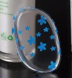 Спонж-пуховка для макияжа в форме капли воды для жидкой основы BB& CC Cream beauty tools первой необходимости силиконовый maquiagem 1 шт - Цвет: leaf blue flower