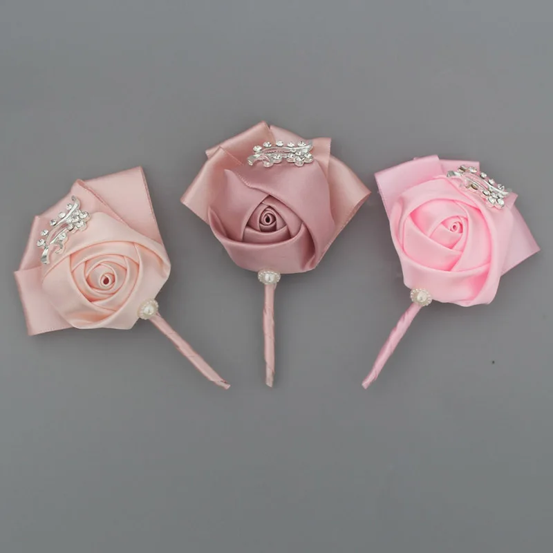 Korean Ribbon Diamond Corsage Marriage Fine Bride Bridesmaid Wedding Supply Stability XH1300 |