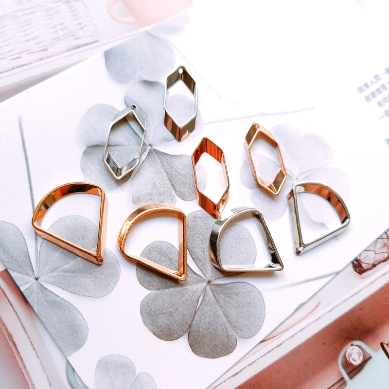 Минималистичный геометрический медный экологически чистый кулон с