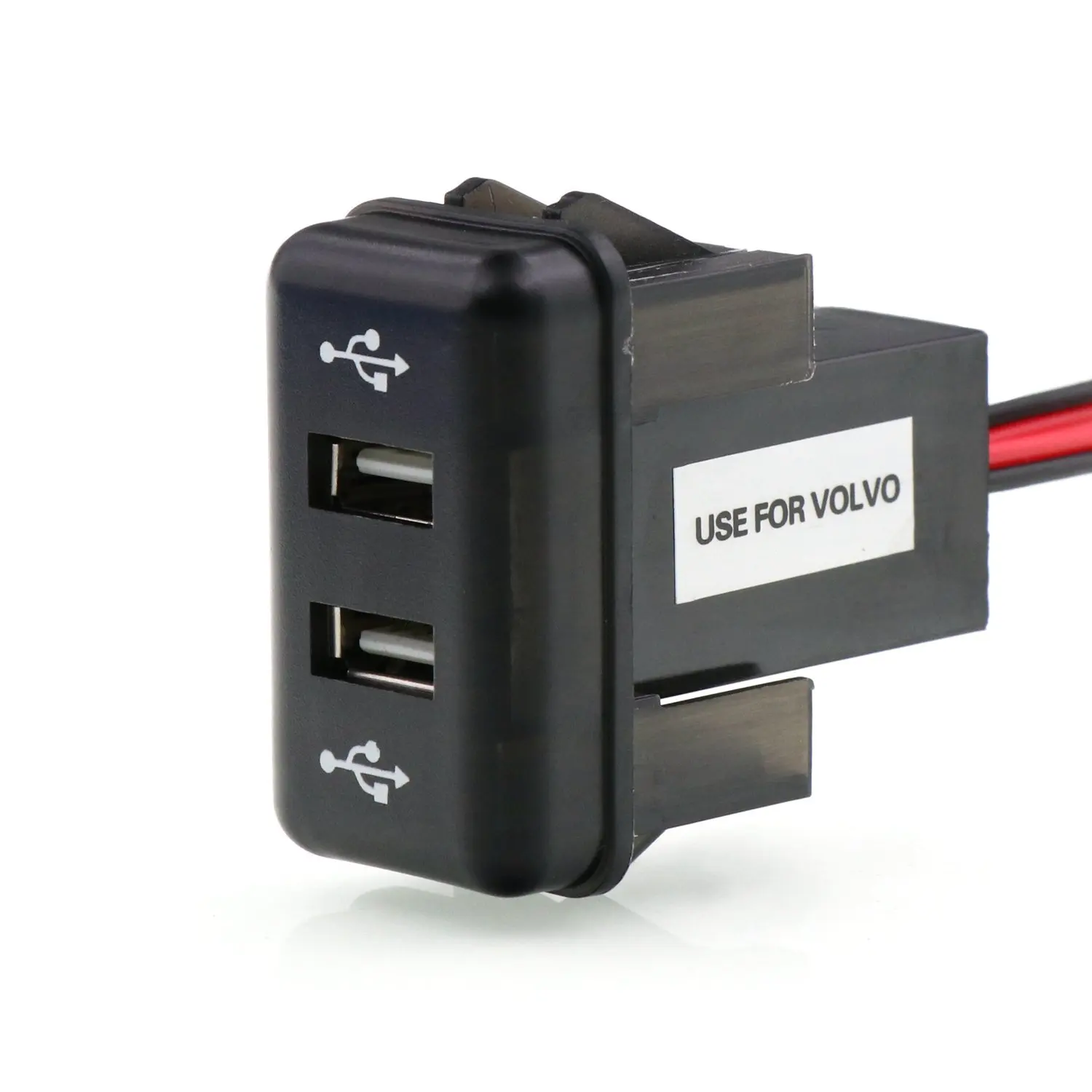 Автомобильное зарядное устройство ihens5 с двумя USB-портами аудиоразъемом для iphone