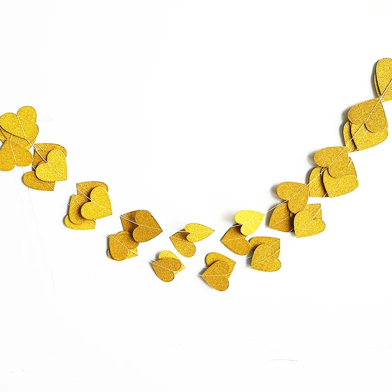 1 шт. 3 м бумажные баннеры &quotСердечко&quot для свадебной вечеринки украшения дома