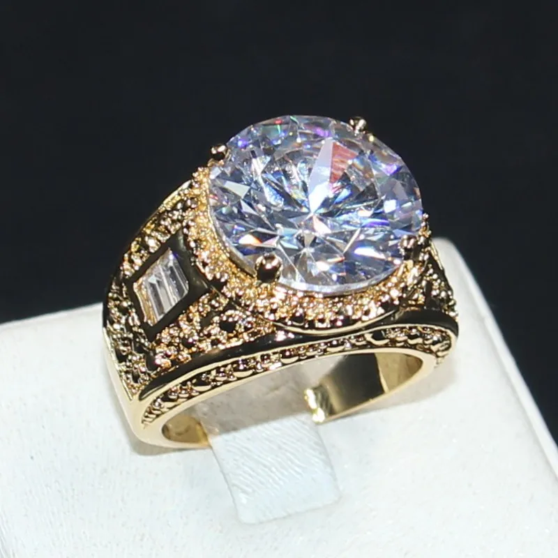 Ювелирные изделия choucong Размер 8/9/10/11 винтажная атмосфера 15ct круглый 5a Циркон