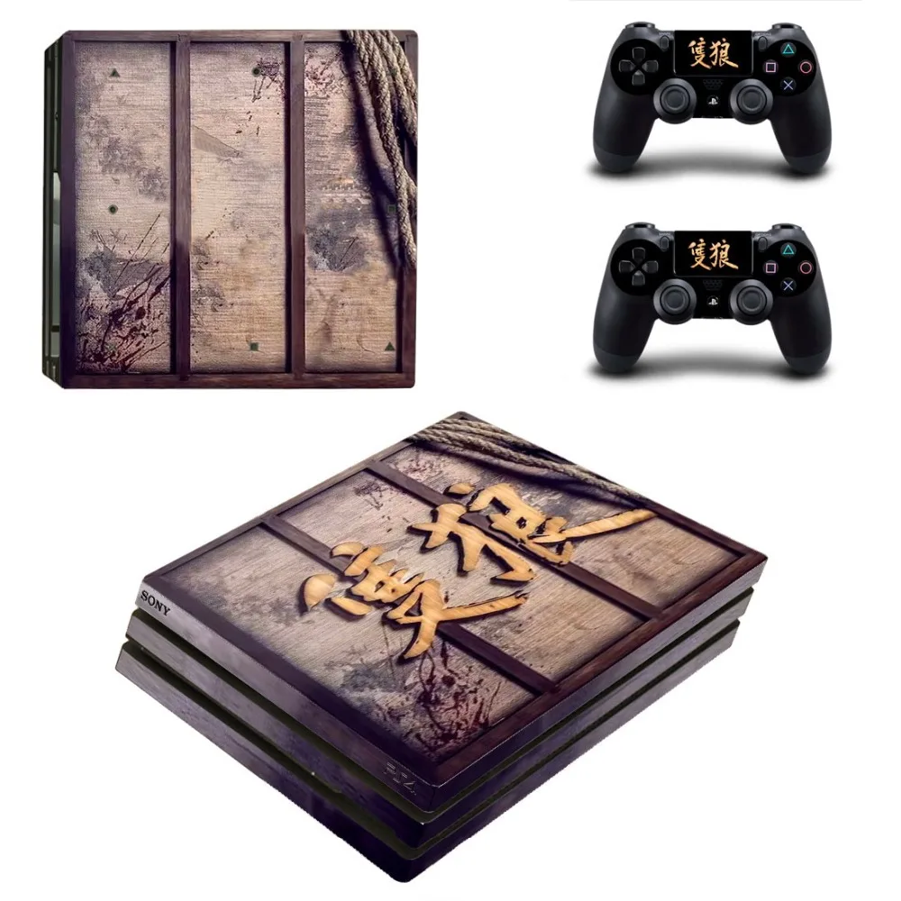 Sekiro тени для век под давлением дважды PS4 Pro кожи Стикеры наклейка Игровые