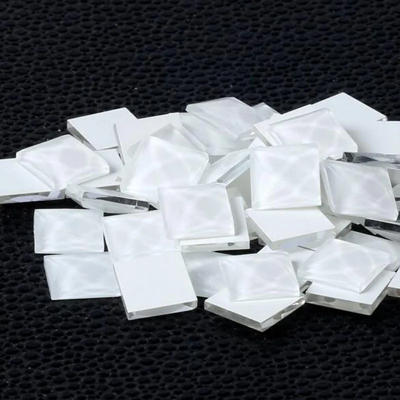 Квадратные стеклянные камни с плоской задней поверхностью 100 шт./лот 10 мм стразы