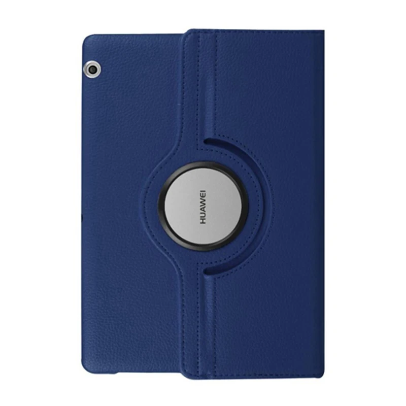 Dark Blue 360 градусов вращающийся кожаный чехол для huawei MediaPad T3 10 AGS-L03 AGS-L09 AGS-W09 9,6 дюймов планшет - Color: Dark Blue