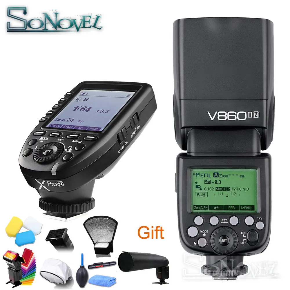 Godox Ving V860II N 2 4G HSS 1/8000 литий ионный аккумулятор TTL вспышка камеры + беспроводной