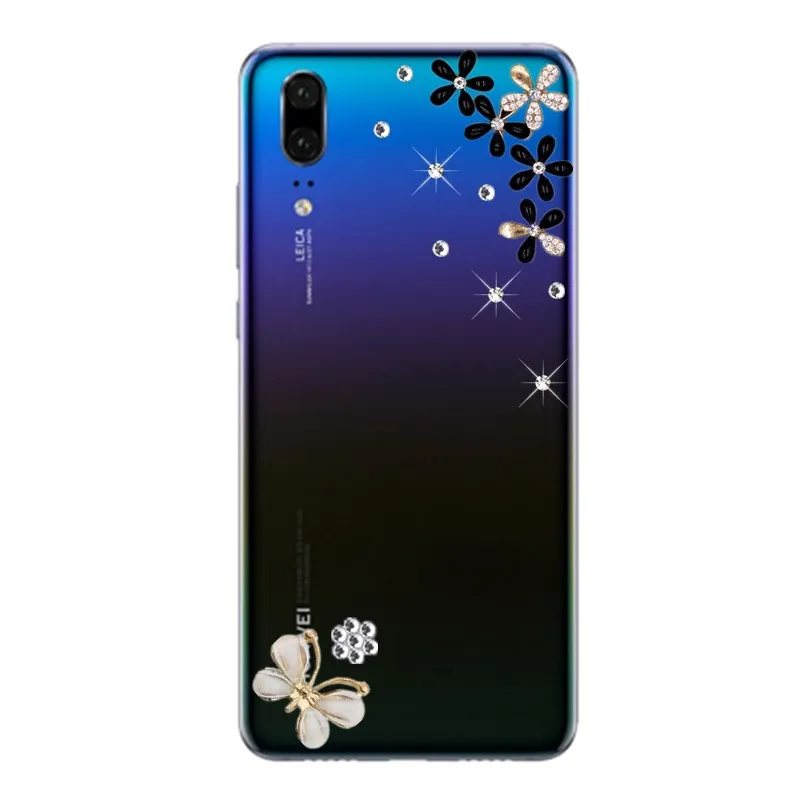 Роскошный Блестящий Кристалл Алмаз Стразы чехол для телефона huawei P20 P10 LITE P Smart 2019